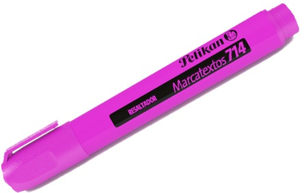 Marcatextos Pelikan 714 Rosa C/10 Articulos Escolar Y Oficina