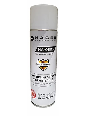 Spray Desinfectante Naceb Na-0803 Sanitizante 660Ml