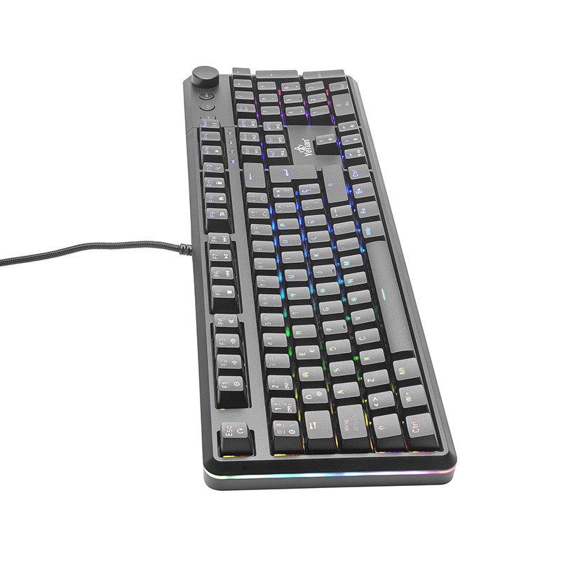 Teclado Gamer Yeyian Ytm-28208B Asward S3000 Mecanico Switch Azul Rgb