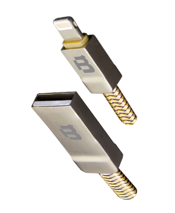 Cable Lightning Blackpcs Color Oro 1Mts Para Iphone Caglz-3