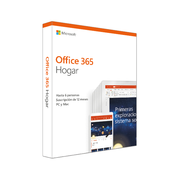 Microsoft Office 365 Hogar Win/Mac Esp 1 Año Caja 6Gq-01052