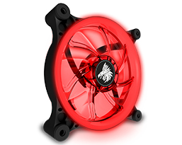 Ventilador Eagle Warrior Aurora 12 Cm Tubo Leds Rojo Aclfaurora01Egw