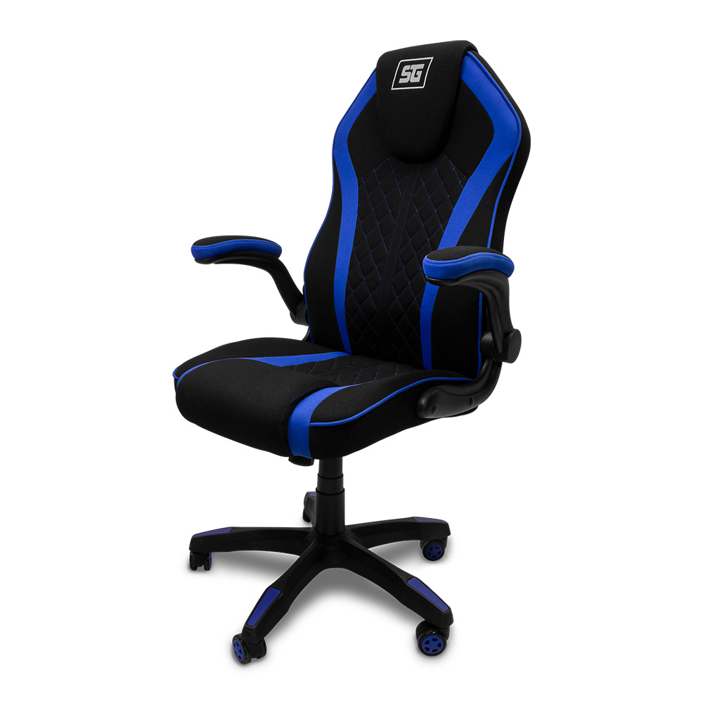 Silla Gamer Vorago Start The Game Cgc300-Bl Tela Negro/Azul