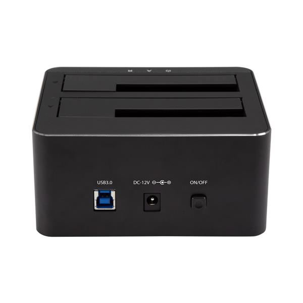 Docking Station Startech Usb 3.0 2 Bahías Sata Negro Sdock2U33V
