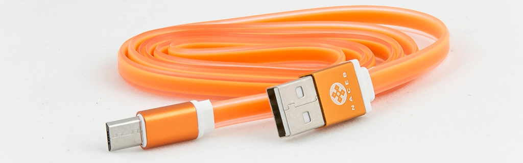 Cable Usb Naceb Technology Usb/Usb 1M Color Naranja Na-525Na