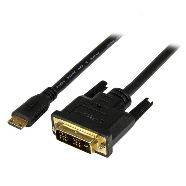 Cable 2M Mini Hdmi  A Dvi-D Para Tablet Y Camara  Startech Hdcdvimm2M