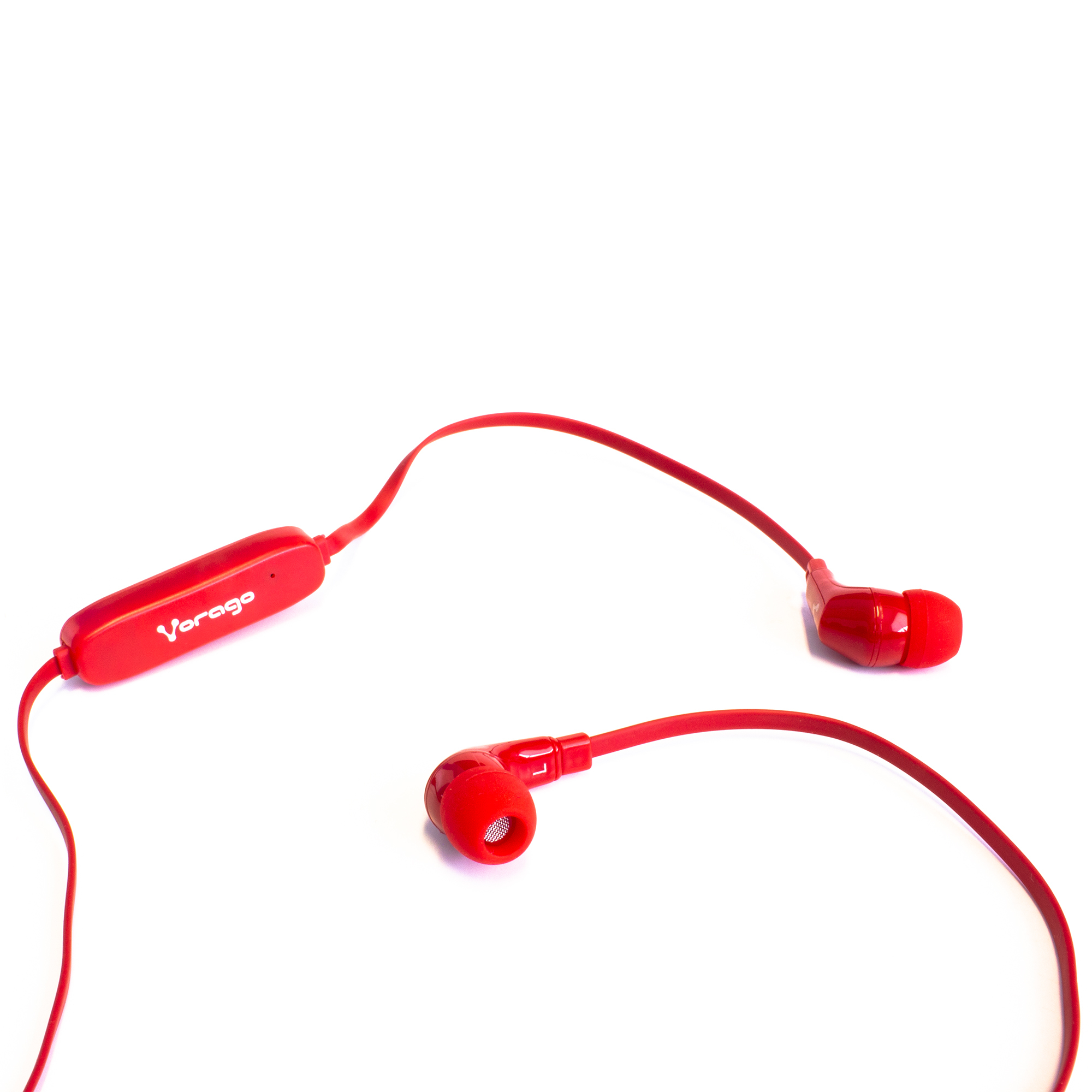 Audífonos Bluetooth Vorago Epb-103 Recargable Manos Libres Rojo