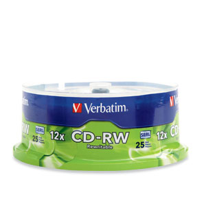 Cd-Rw Verbatim 12X 700Mb 80Min 25 Pzas Regrabable 95155