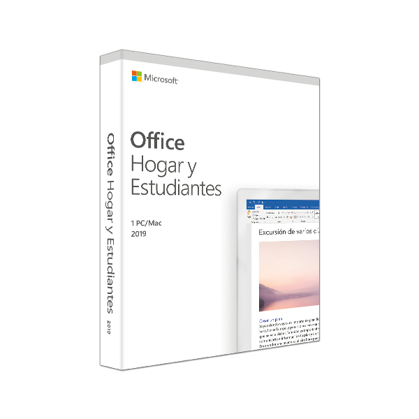 Microsoft Office Hogar Y Estudiantes 2019 Win/Mac Caja 79G-05210