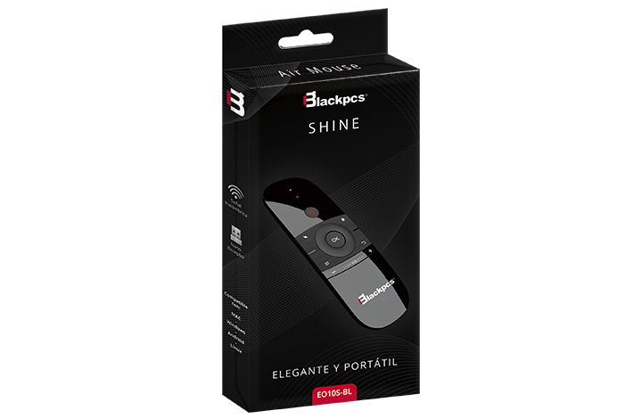 Control Inteligente Blackpcs Shine 2.4 Ghz Qwerty Negro Eo10S-Bl
