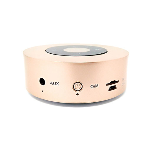 Bocina Highlink Inalambrica Touch Recargable Rosa Oro