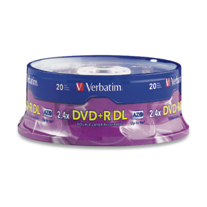 Disco Dvd-R Verbatim 95310 - Dvd+R Dl 20 Discos 4X 240 Min