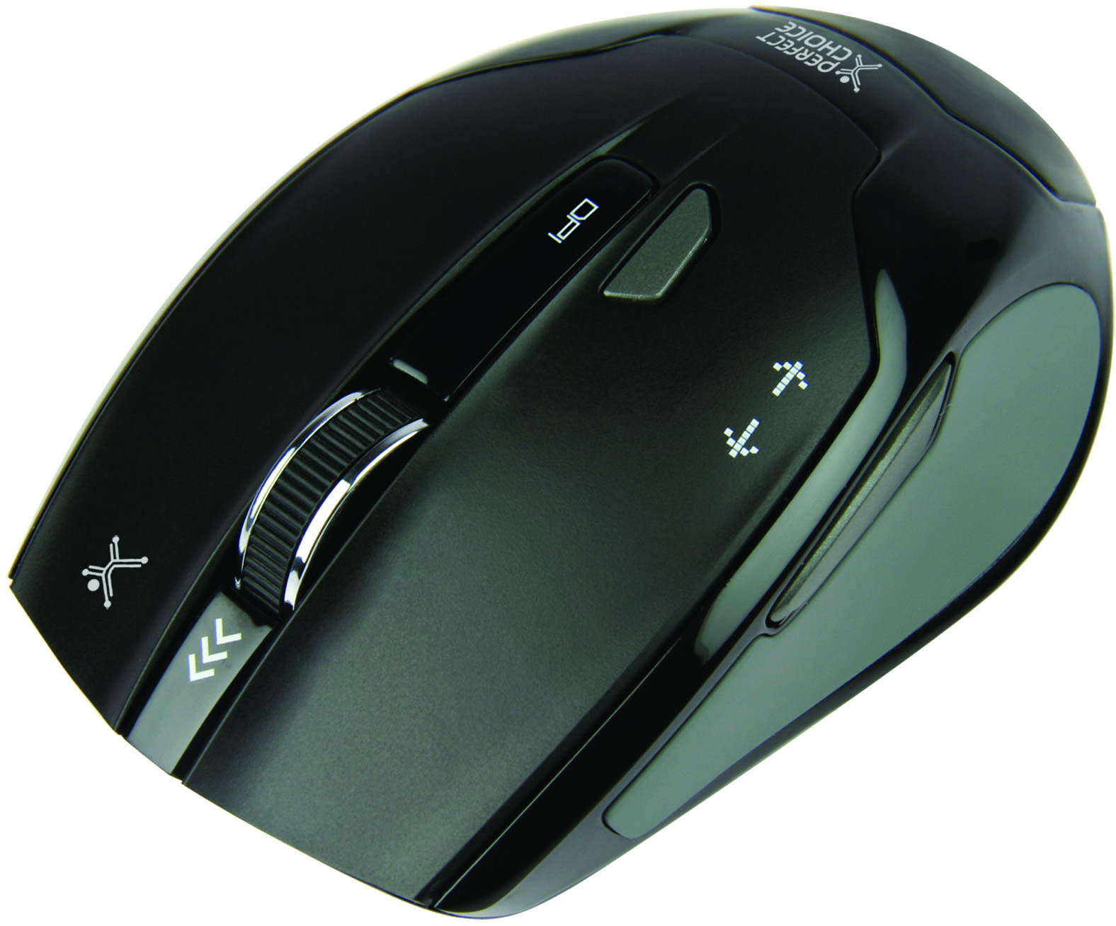 Mouse Perfect Choice Negro, 6 Botones, Rf Inalámbrico, Óptico 1480 Dpi
