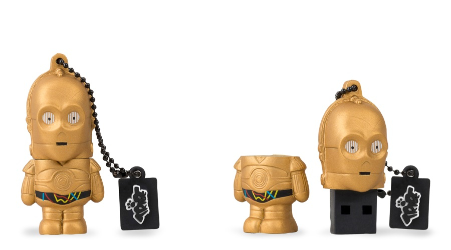 Memoria Tribe Starwars Usb 8Gb C-3Po Brazo Rojo Fd030407