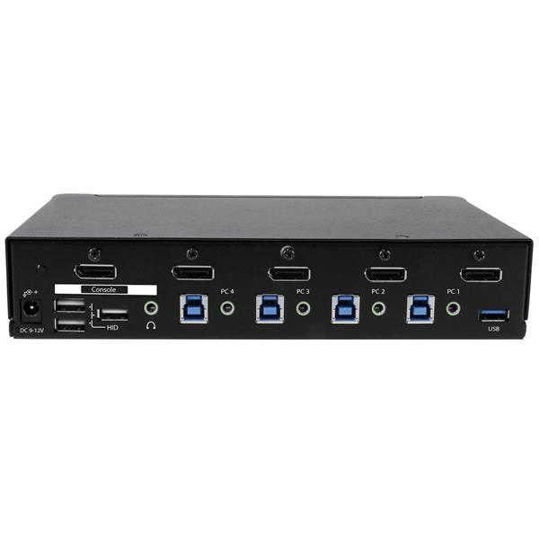 Switch Conmutador Startech Kvm 4Pts Displayport Usb 3.0 4Pc