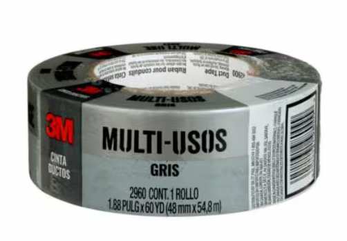Cinta Sellaductos 3M Gris Multiusos Rollo 48Mmx50M 1 Pza