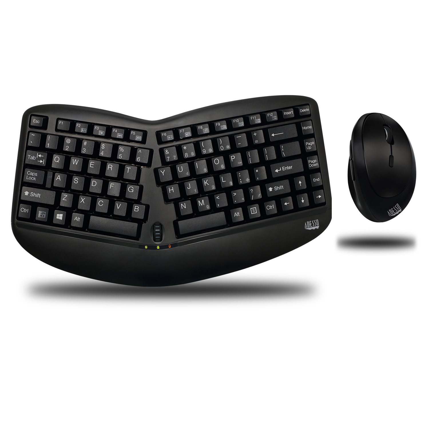 Combo De Mouse Y Teclado Adesso Wkb-1150Cb Negro