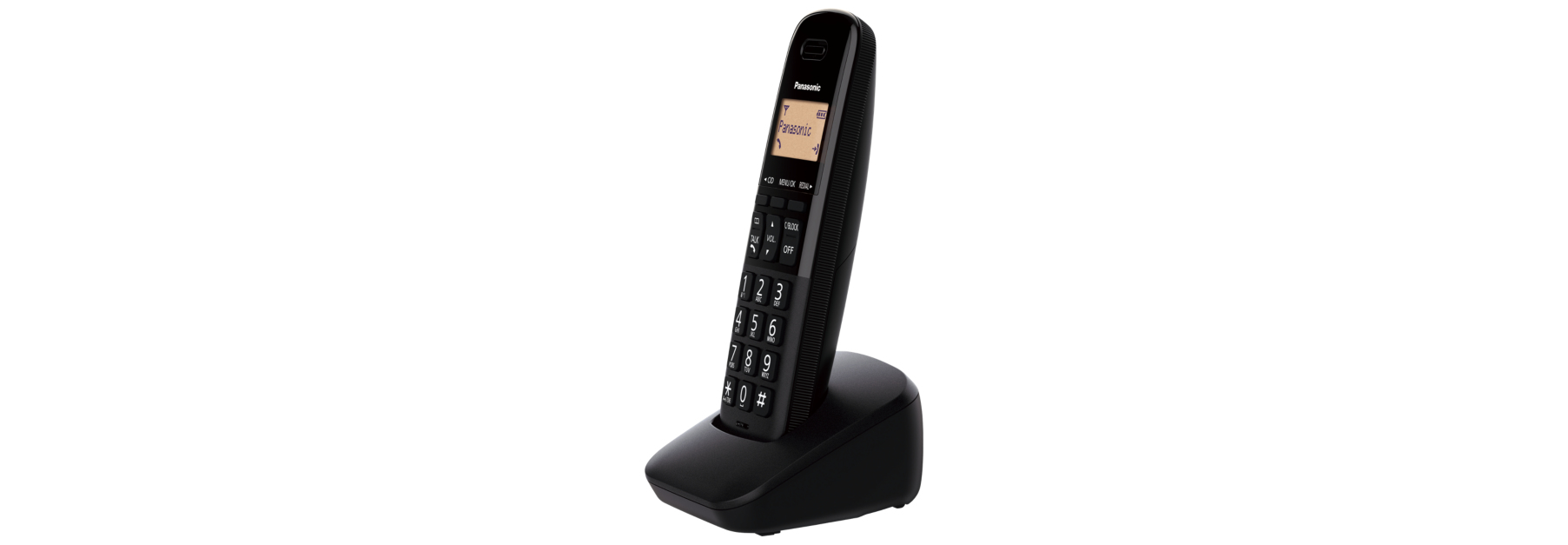Telefono Inalambrico Panasonic P.Lcd 1.4" Moderno Negro Kx-Tgb310Meb