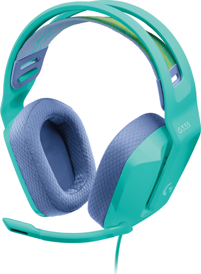Diadema Gamer Logitech G335 Alambrico Para Pc/Xbox/Ps4/Switch Menta