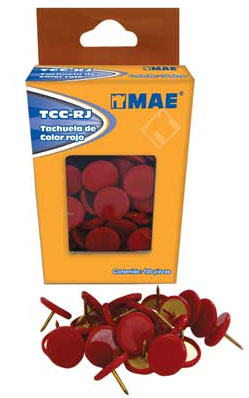 Tachuela Mae Roja C/100 Articulos Escolar Y Oficina