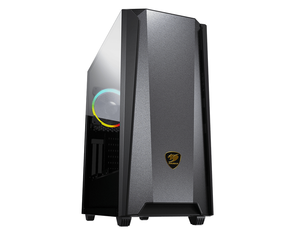 Gabinete Gamer Cougar Mx660 Iron Rgb Dark Black Eatx 1Tipoc 2Usb3.0