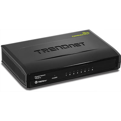 Switch Trendnet Ethernet Gigabit 8 Puertos Negro Teg-S81G