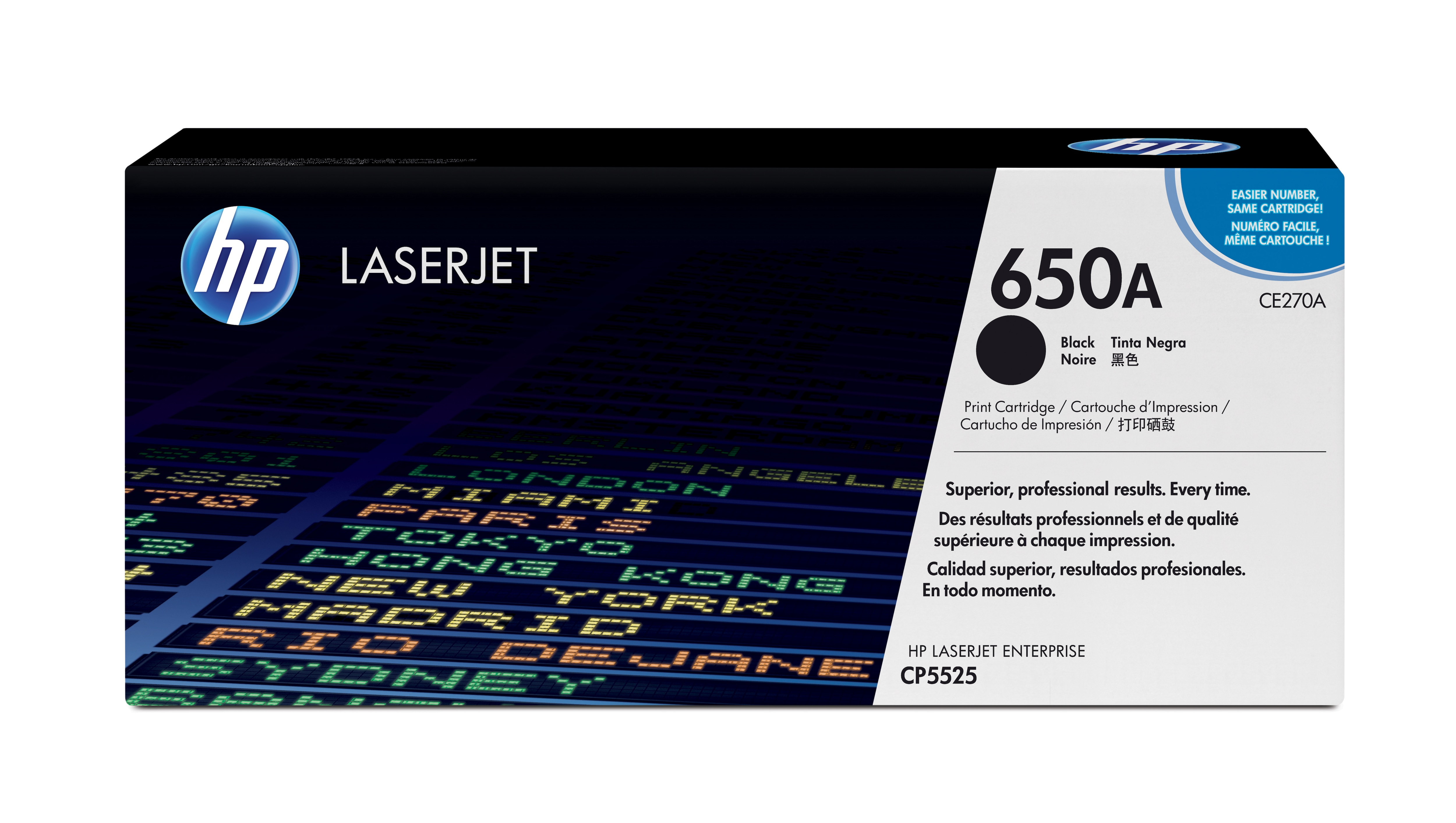 Toner Hp 650A Negro Para Laserjet Ce270A 13500 Paginas