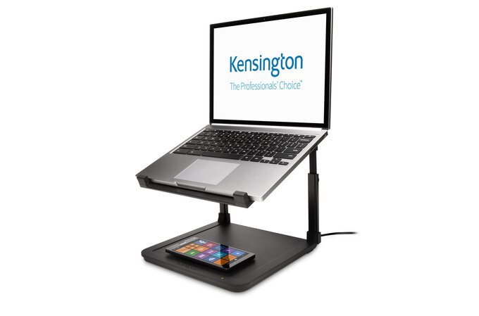 Base Kensington Para Laptop 17'' Con Cargador Inalambrico Para Celular