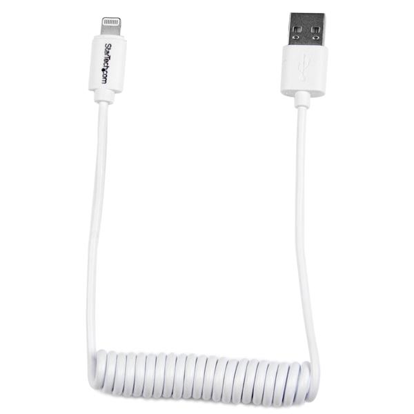 Startech Cable 60Cm Usb-Lightning Spiral Iphone Ipod Ipad Usbclt60Cmw