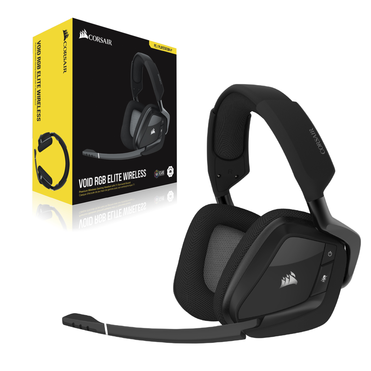 Diadema Corsair Void Rgb Elite Inalambrica Audio 7.1 Usb Negro