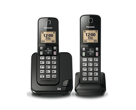 Telefono Inalambrico Panasonic Duo Pack Dect 6.0 Kx-Tgc352Meb Negro