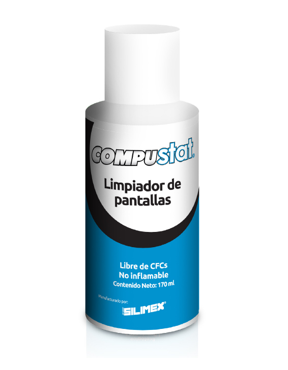 Limpiador Antiestatico Silimex Compustat,Lcd,Tft,Azul,170Ml