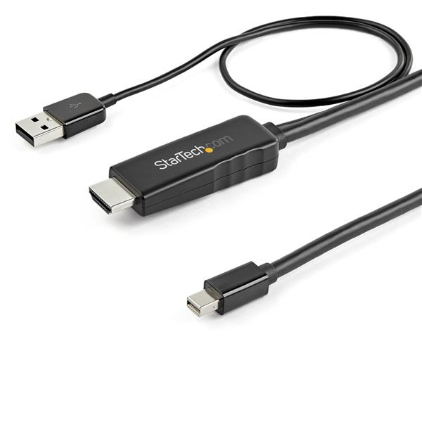 Cable Startech Cconvertidor Hdmi A Mini Dp 2M Alimentado Usb 4K 30Hz