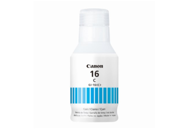 Botella Tinta Canon Gi-16 Cyan Para Maxify Gx7010 70Ml 4418C001Aa