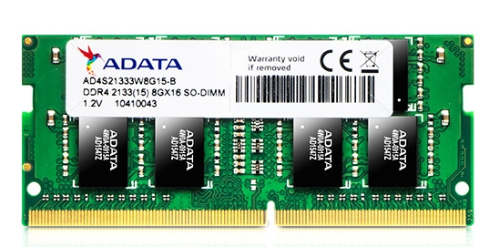 Memoria Sodimm Ddr4 Adata 8Gb 2133 Mhz (Ad4S213338G15-S)