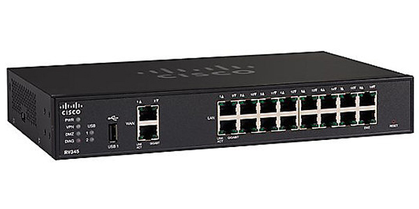 Router Cisco Gigabit Ethernet Con Firewall Rv345 16X Rj-45 3G/4G