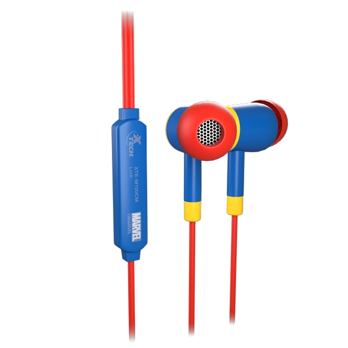 Audífonos Intrauriculares Xtech Capitana Marvel Xte-M100Cm Alámbrico 3.5Mm 1.2M Negro