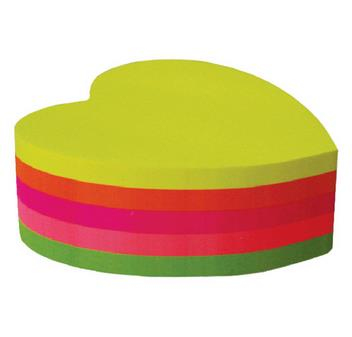 Notas Adhesivas Mae Fig Corazon Neon 64X67Mm 5 Colores 250H