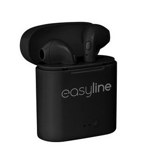 Audifonos Inalambricos Easyline Vivabuds Tws Bluetooth Negro El-995487