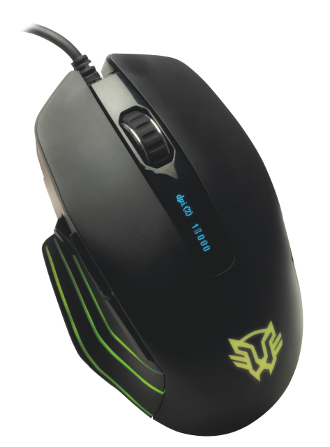 Mouse Gamer Balam Rush Hunter Usb 18000 Dpi Rgb 8 Bot Negro Br-931403
