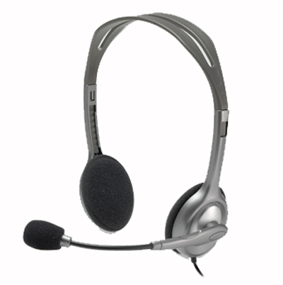 Diadema Logitech H110  Stereo Con Microfono Gris 3.5  981-000305