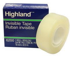 Cinta 3M 6200 Invisible Highland 0.19 X 33M Pza