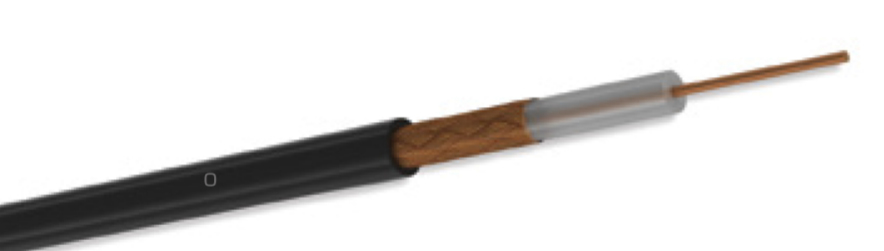 Cable Coaxial Condumex Rg-59 Cu Cu 23Awg Negro Bobina 500M