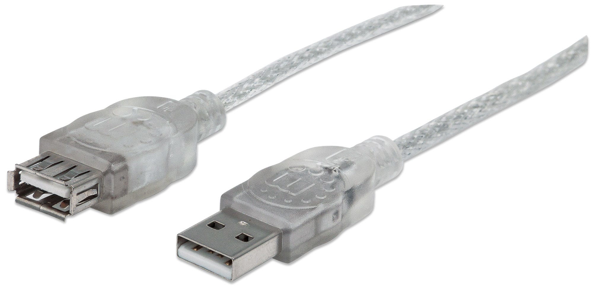 Cable Usb V2.0 Manhattan Ext. 4.5M Plata 340502