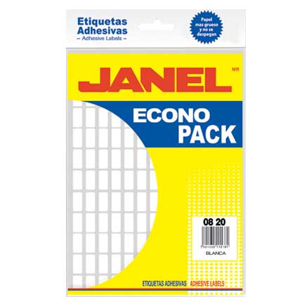 Etiqueta Janel Escolar Blanca 50X100 Econopack