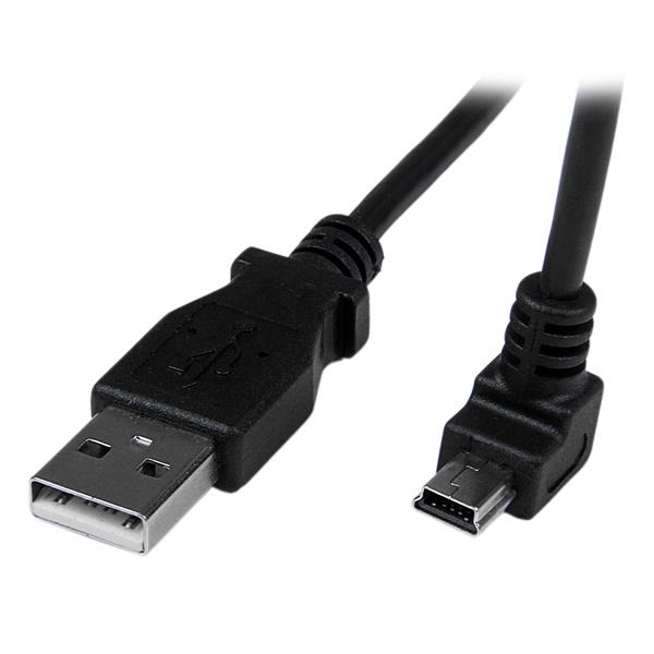 Cable 1M Mini Usb B A Usb A  Acodado Hacia Abajo Startech Usbamb1Md