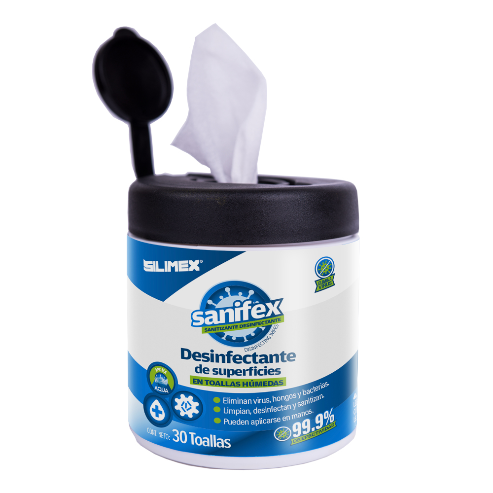 Toallas Silimex Sanifex Desinfectantes 30 Pzs (Lmp590)