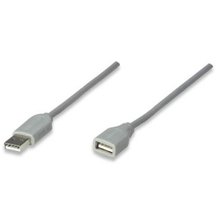 Cable Usb Manhattan Extension 3.0M Gris 317238