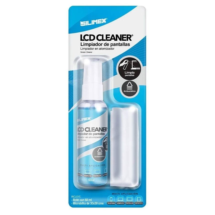 Kit Limpiador Liquido Silimex Lcd Cleaner Antiestatico Atomizador 60Ml
