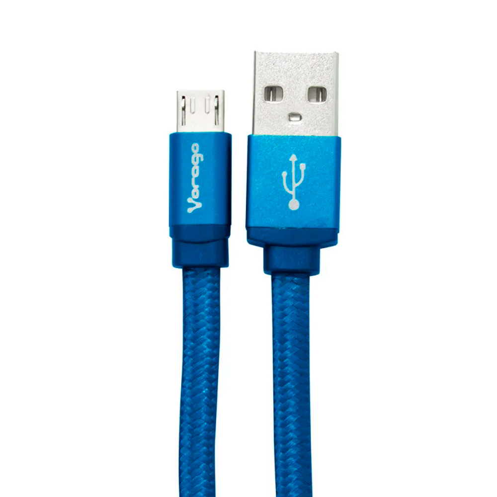 Cable Usb Vorago Cab-113 Azul Usb 2 A Micro Usb 1.0 Metros Bolsa